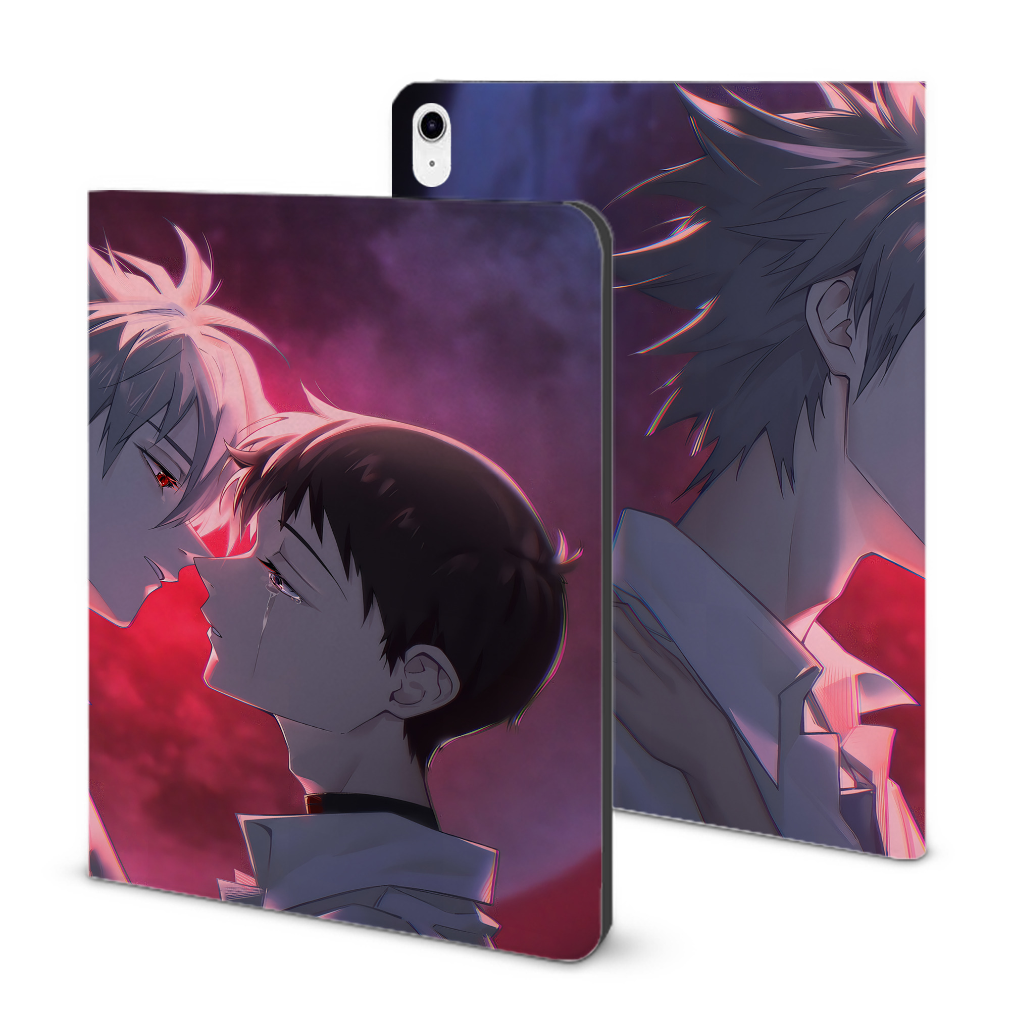（画像用） EVA 新世紀エヴァンゲリオン IPad ケース ブック型 PUレザー TPU 耐衝撃 軽量 薄型 ペン収納なし 全面保護 IPad 各モデル対応